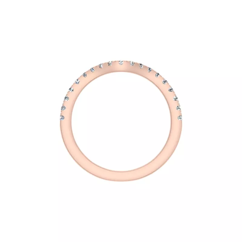 14K Rose Gold Ilana Pave Band