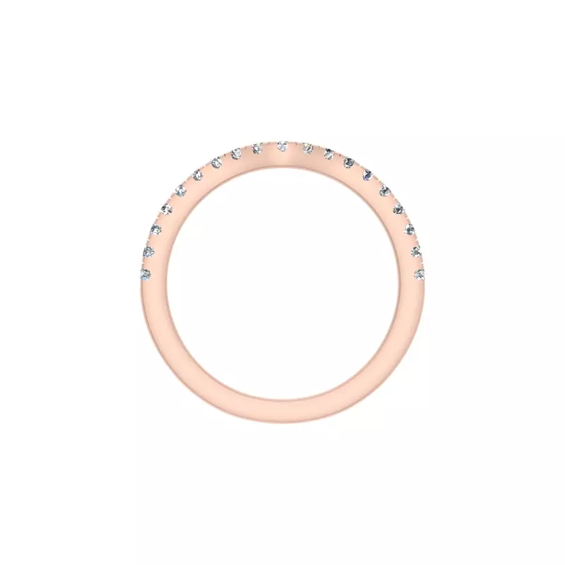 14K Rose Gold Lillian Pave Band