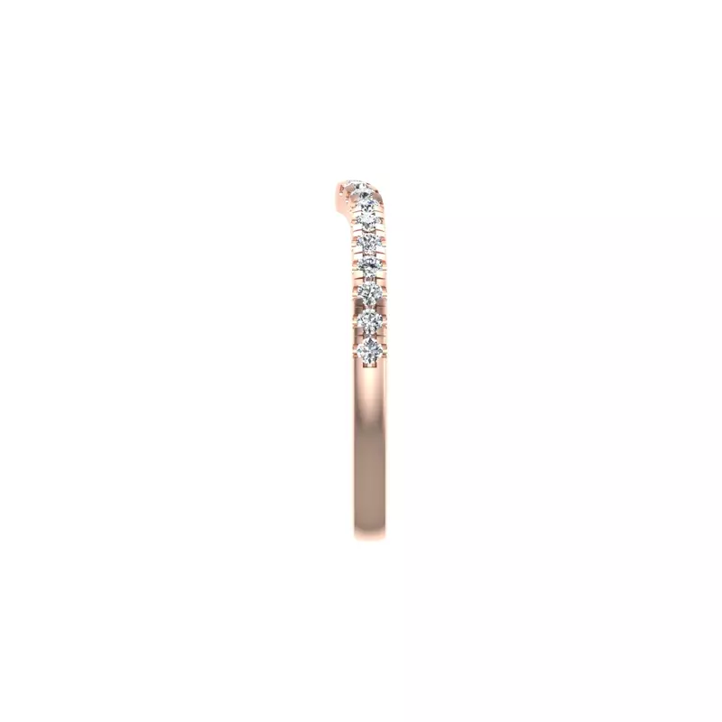 14K Rose Gold Lillian Pave Band