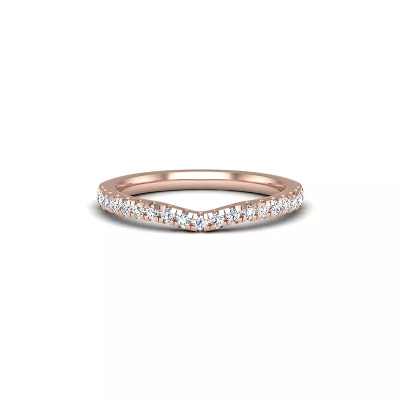 14K Rose Gold Lillian Pave Band