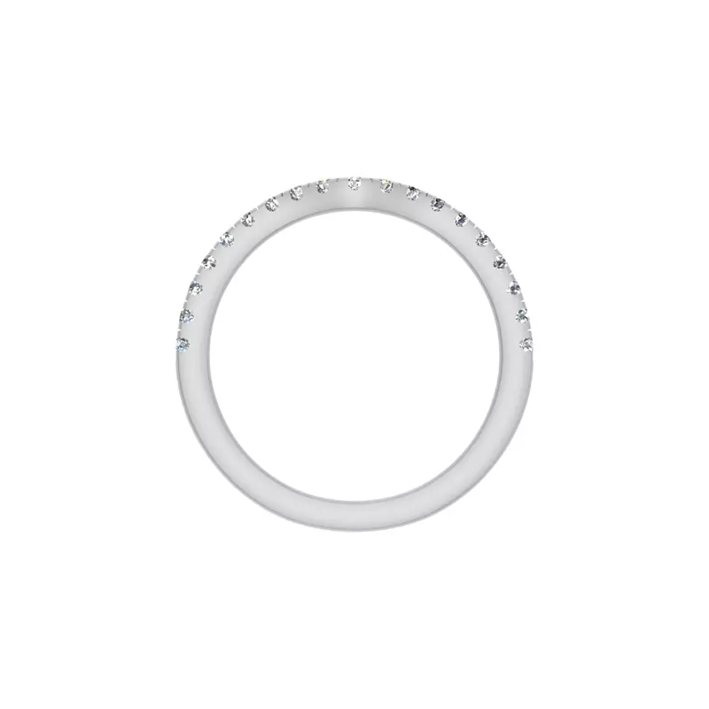 14K White Gold Lillian Pave Band