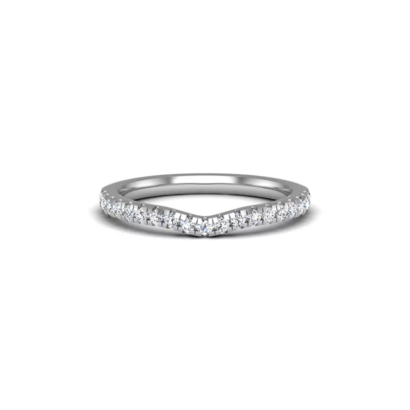 14K White Gold Lillian Pave Band