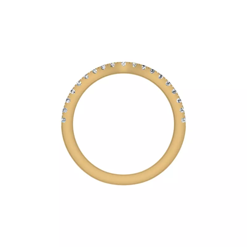 14K Yellow Gold Lillian Pave Band