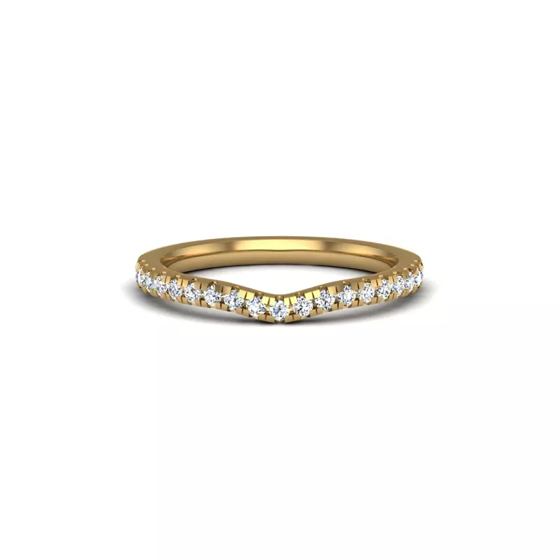 14K Yellow Gold Lillian Pave Band