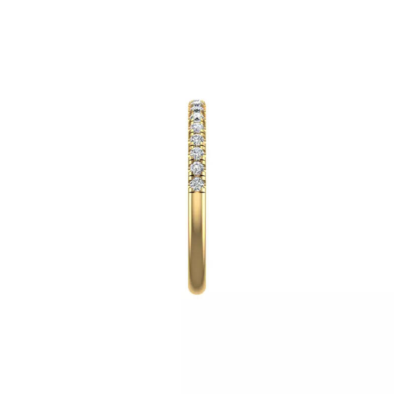 18K Yellow Gold Sienna Pave Band