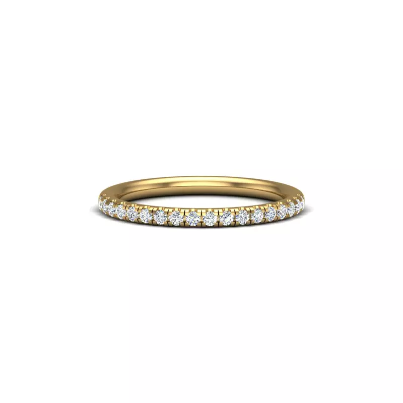 18K Yellow Gold Sienna Pave Band