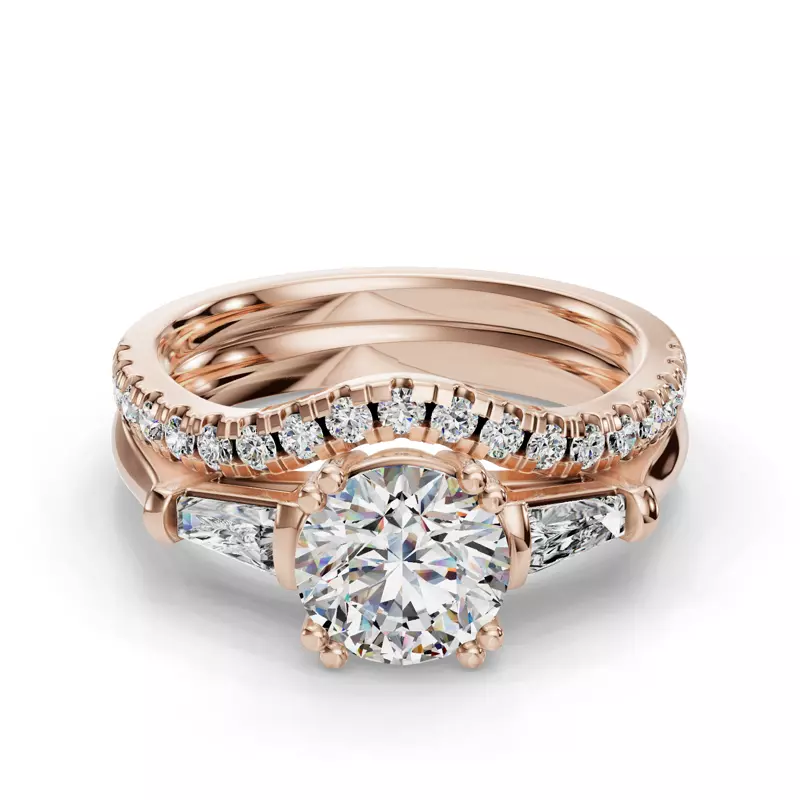 14K Rose Gold Brooklyn Pave Band