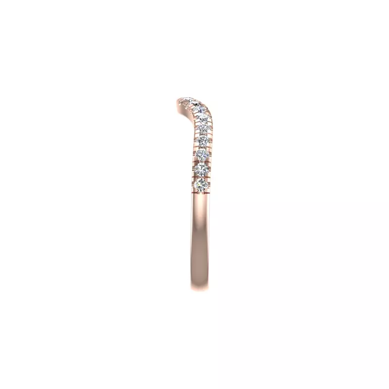 14K Rose Gold Brooklyn Pave Band