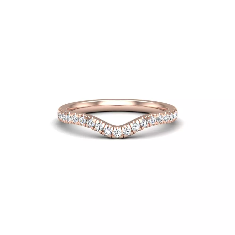14K Rose Gold Brooklyn Pave Band