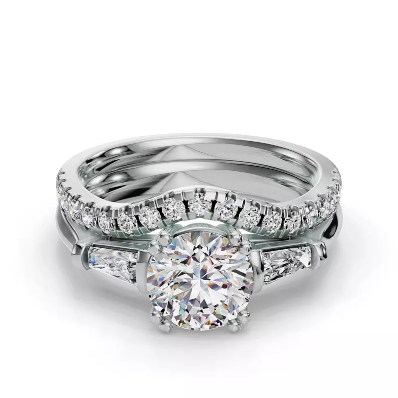 14K White Gold Brooklyn Pave Band