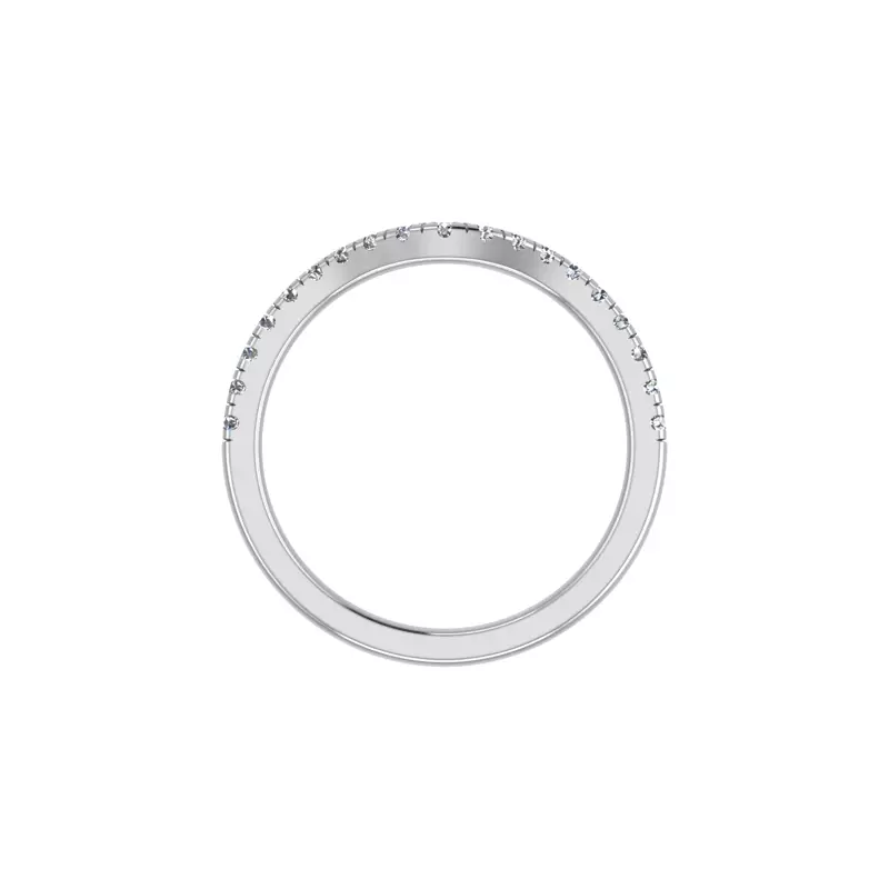14K White Gold Brooklyn Pave Band