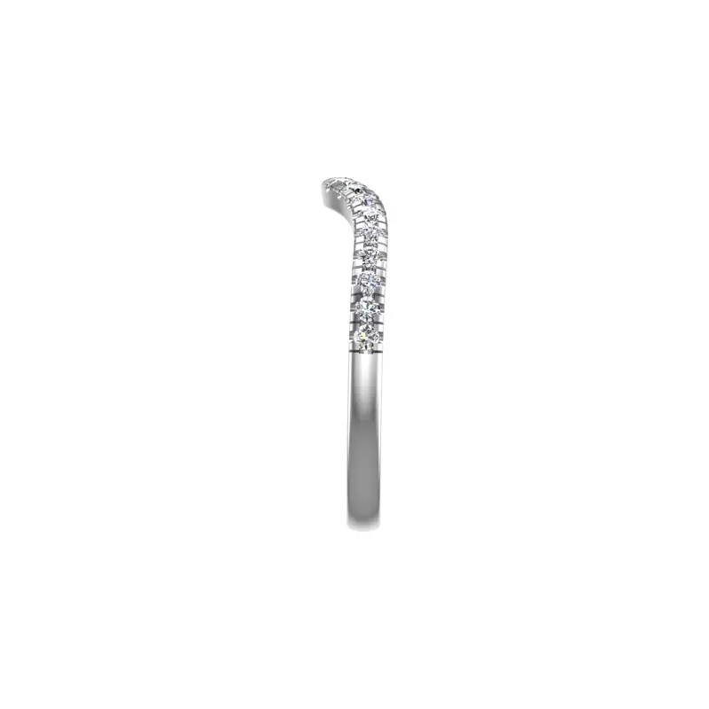 14K White Gold Brooklyn Pave Band