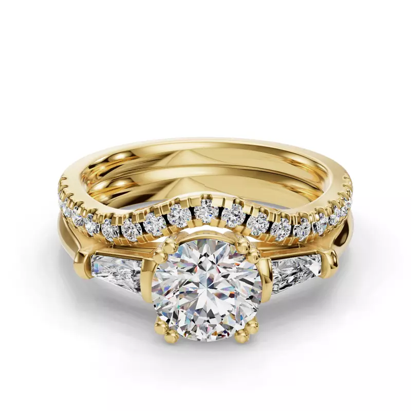 18K Yellow Gold Brooklyn Pave Band