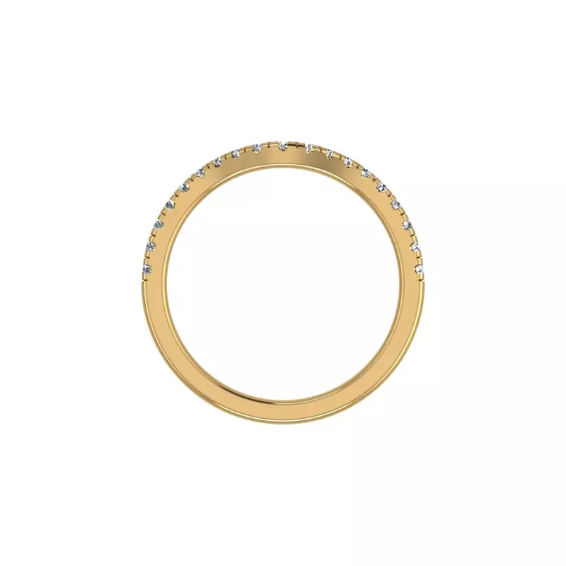 18K Yellow Gold Brooklyn Pave Band