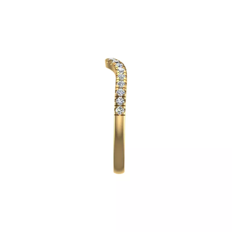18K Yellow Gold Brooklyn Pave Band