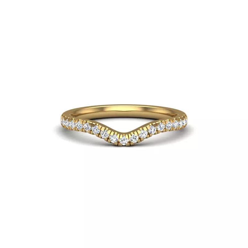 18K Yellow Gold Brooklyn Pave Band