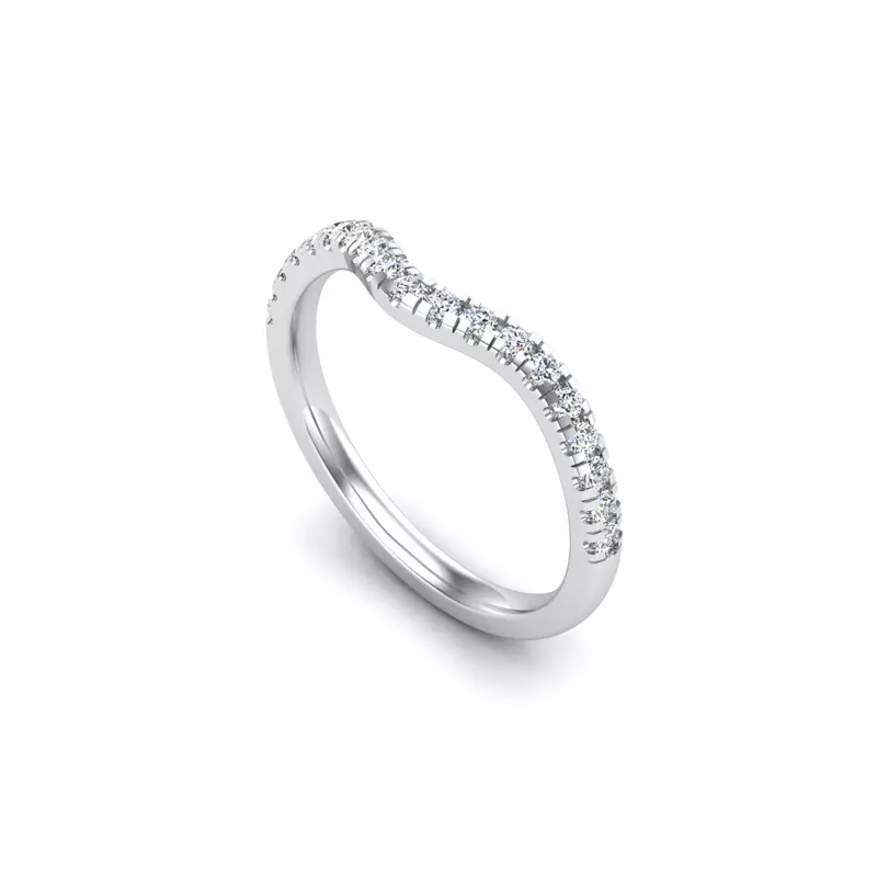 Platinum Brooklyn Pave Band