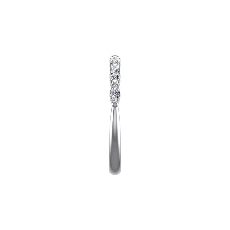 14K White Gold Aubrey Marquise Band