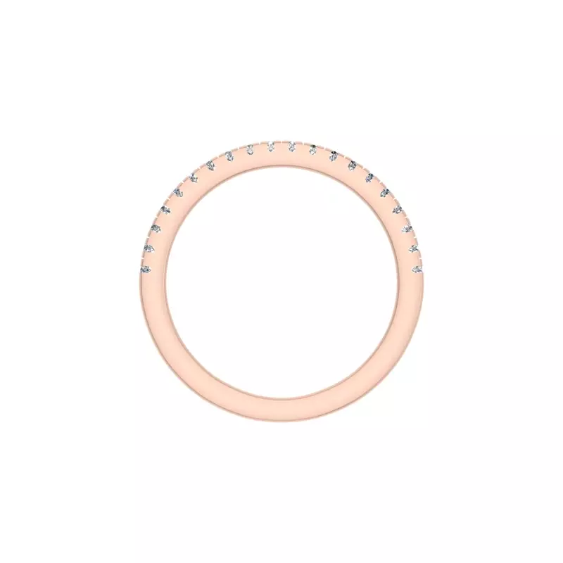 14K Rose Gold Maya Pave Band