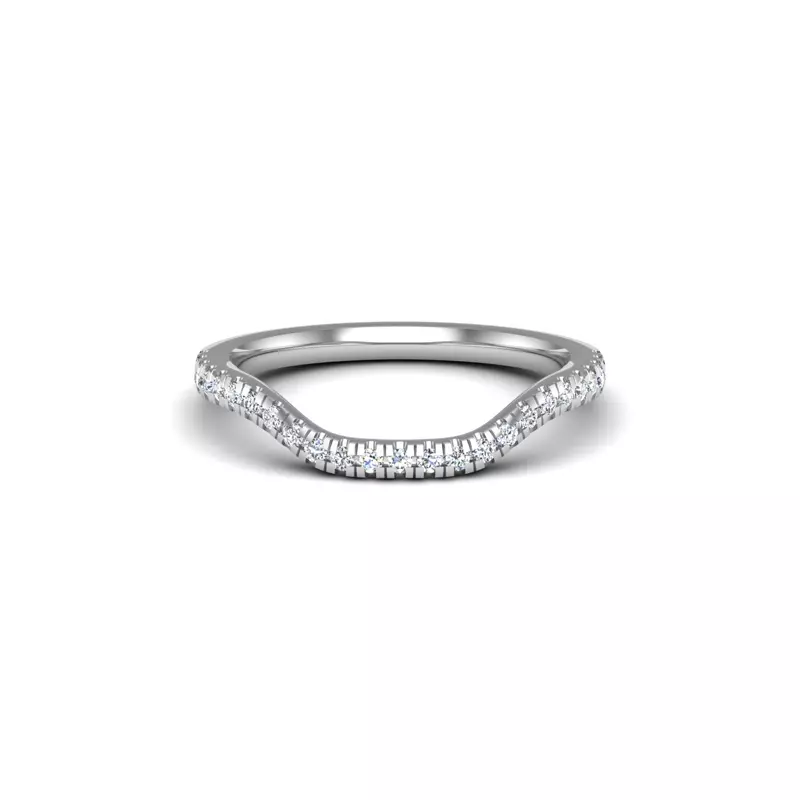 18K White Gold Aaliyah Pave Band