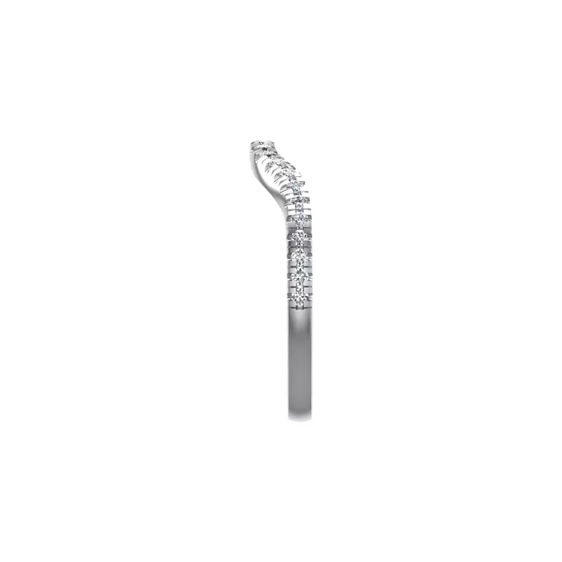 18K White Gold Aaliyah Pave Band
