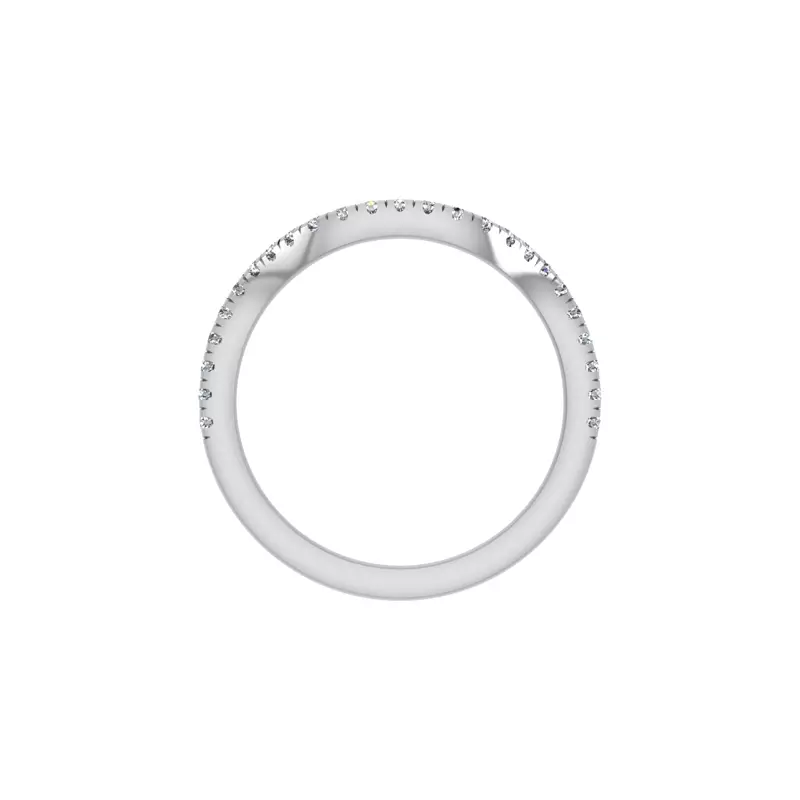 18K White Gold Aaliyah Pave Band