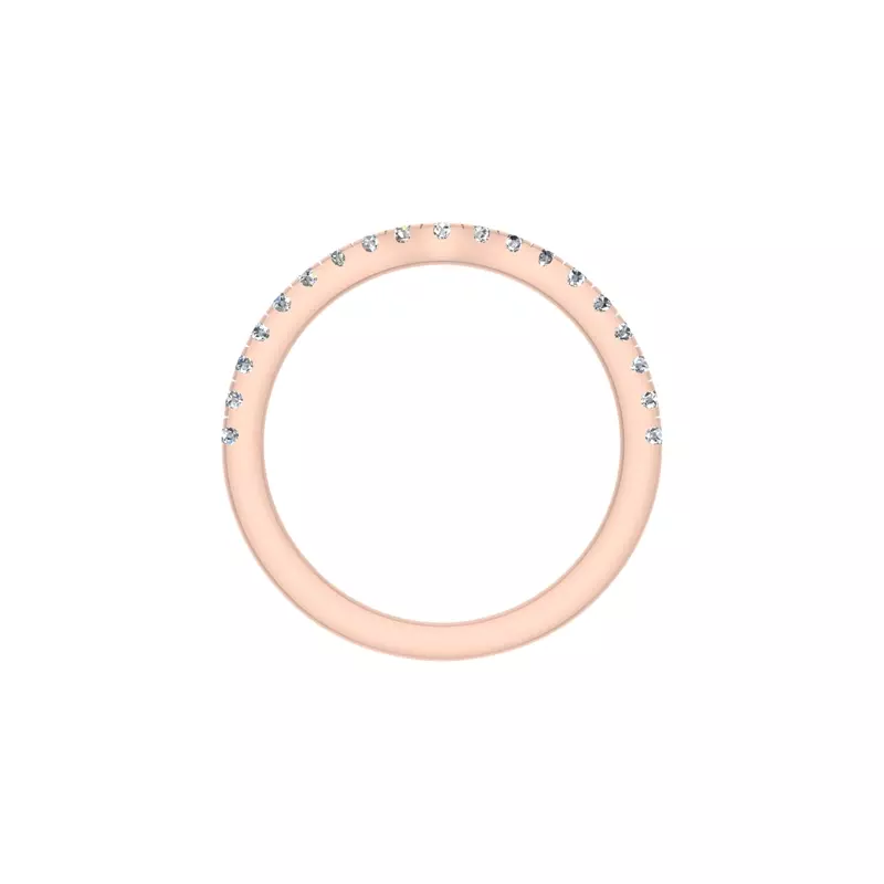 14K Rose Gold Dana Pave Band