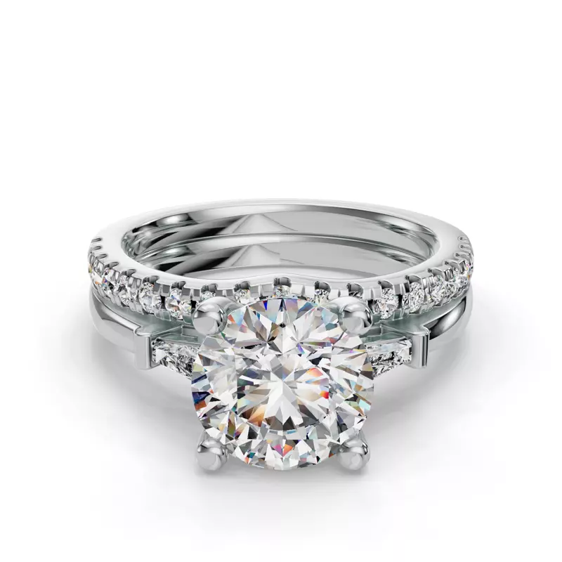 14K White Gold Dana Pave Band