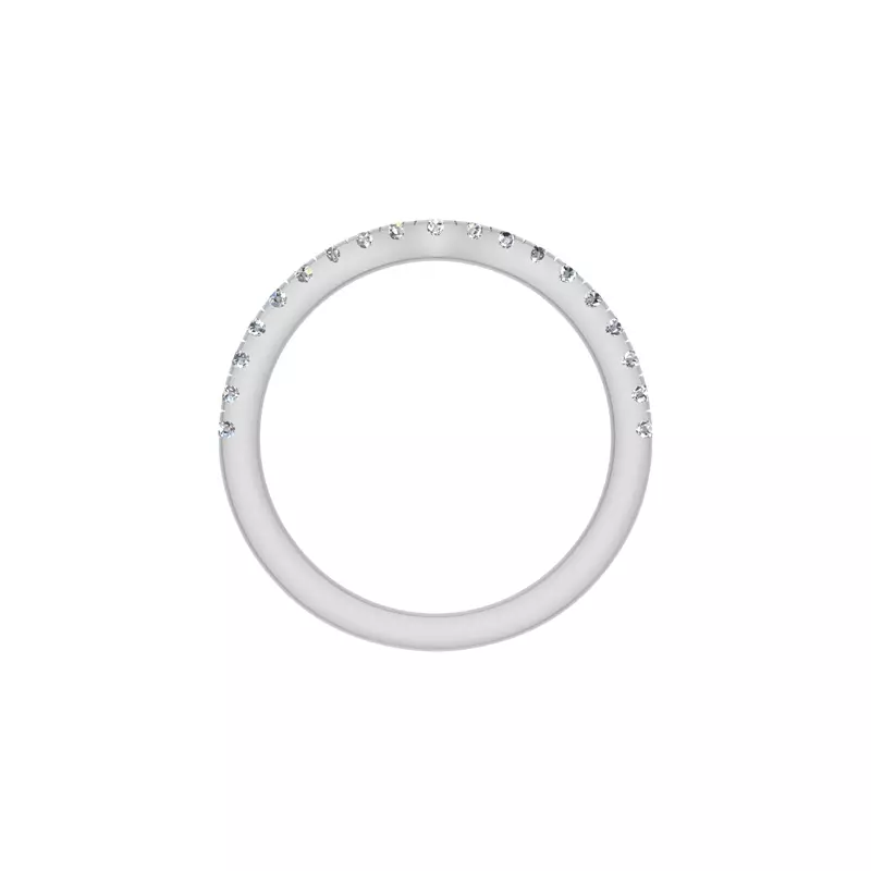 14K White Gold Dana Pave Band