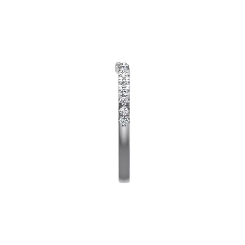 14K White Gold Dana Pave Band
