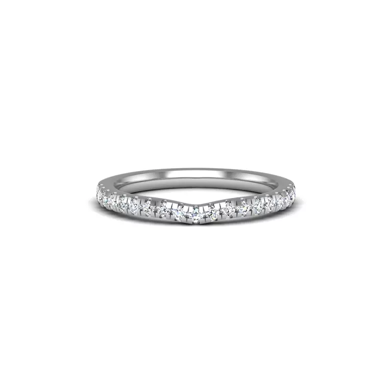 14K White Gold Dana Pave Band