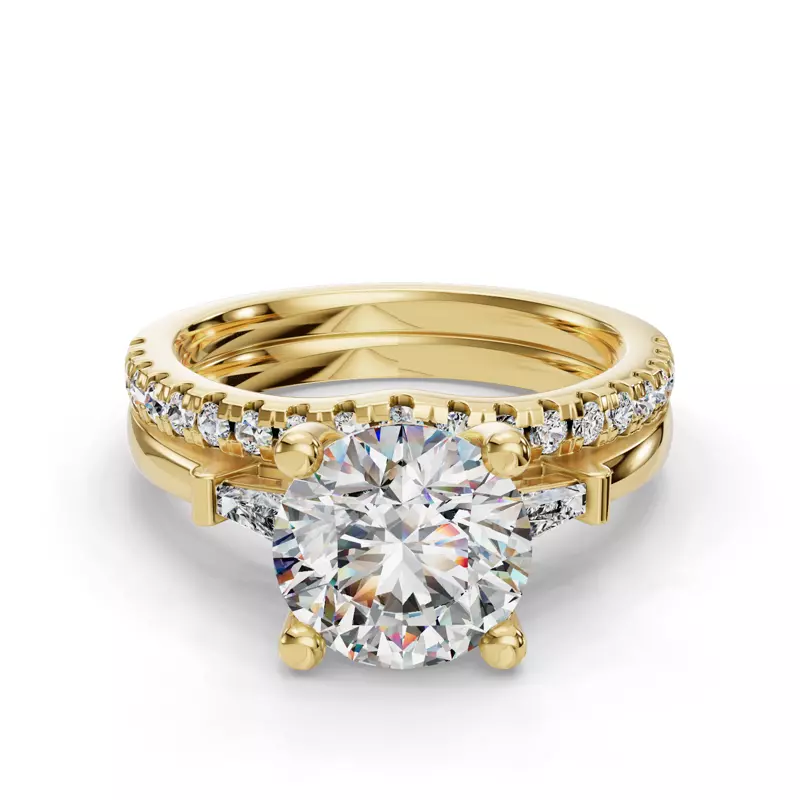 14K Yellow Gold Dana Pave Band
