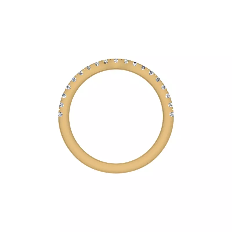 14K Yellow Gold Dana Pave Band