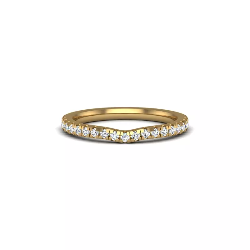 18K Yellow Gold Dana Pave Band