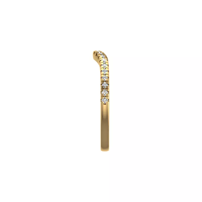 18K Yellow Gold Bella Pave Band