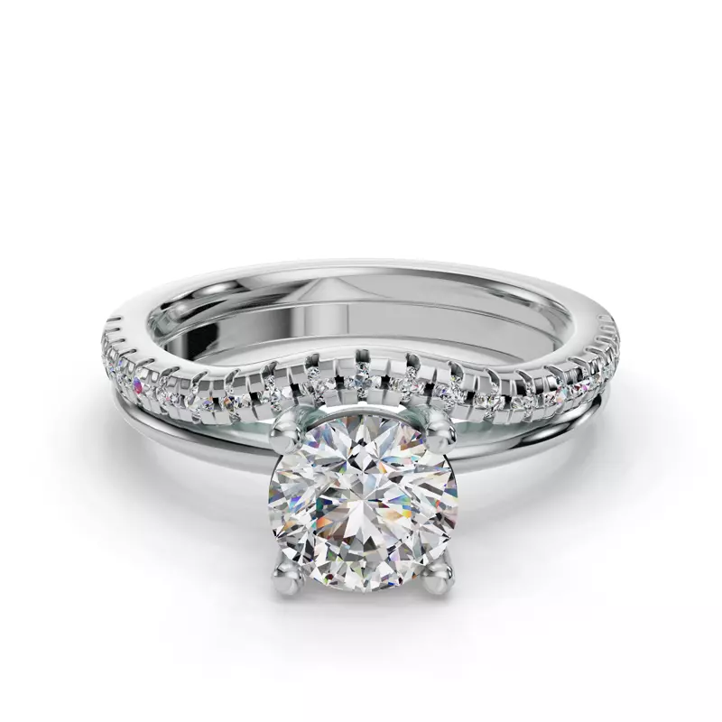 Platinum Bella Pave Band