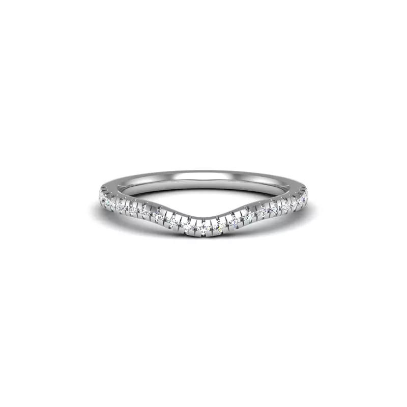 Platinum Bella Pave Band