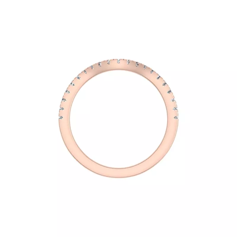 14K Rose Gold Savannah Pave Band