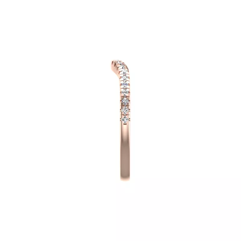 14K Rose Gold Savannah Pave Band