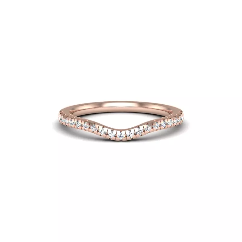 14K Rose Gold Savannah Pave Band