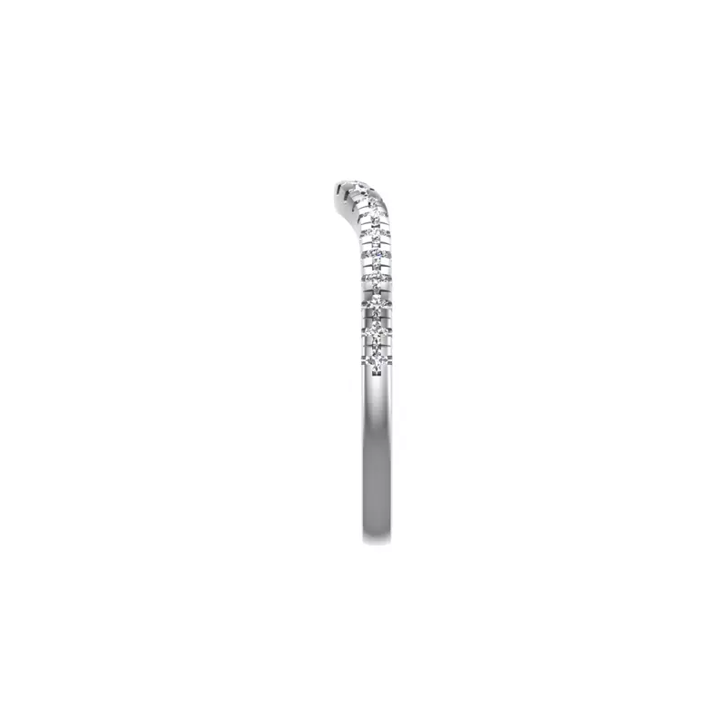 14K White Gold Savannah Pave Band