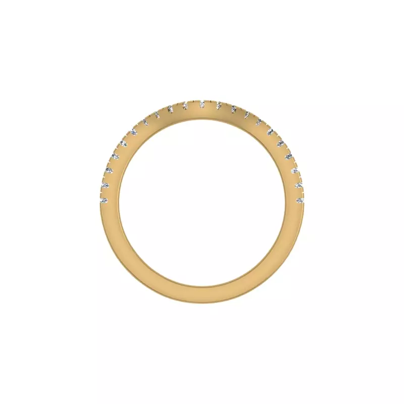 14K Yellow Gold Savannah Pave Band