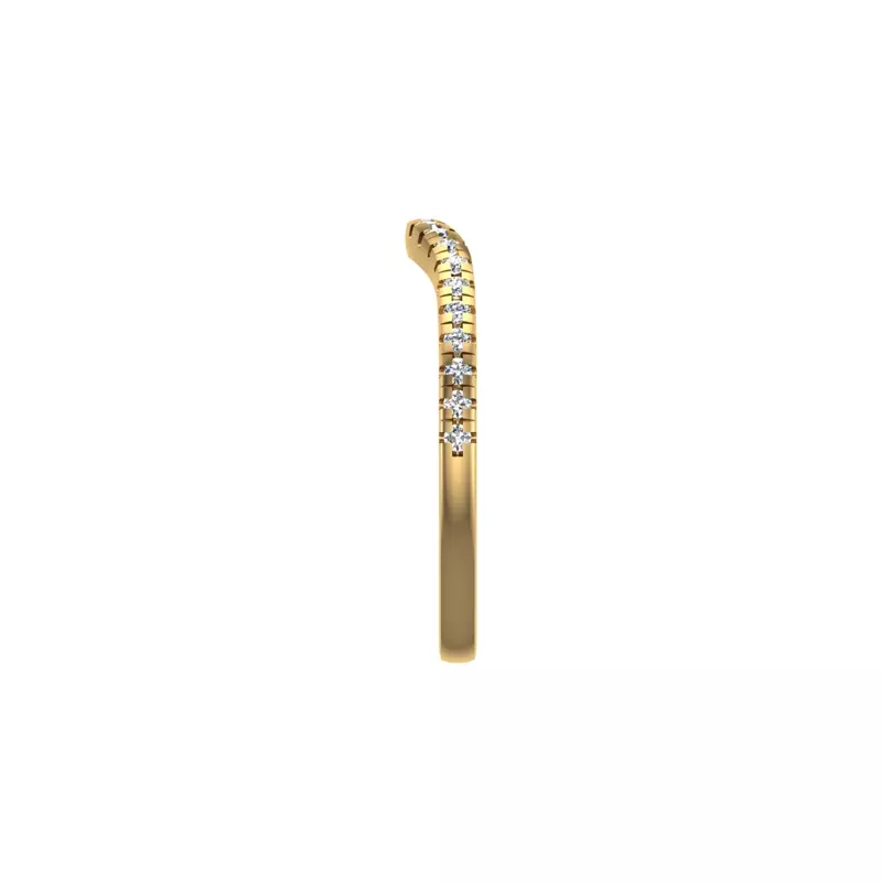 14K Yellow Gold Savannah Pave Band