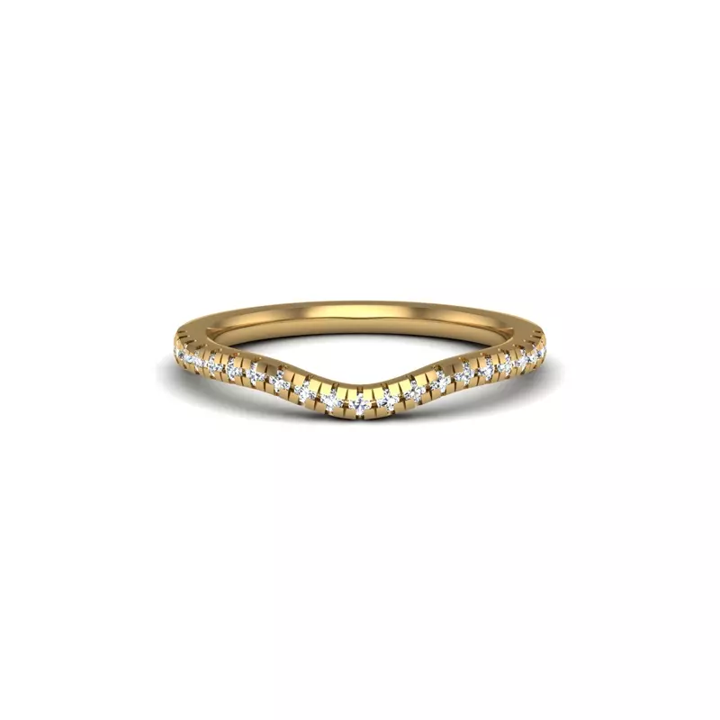 14K Yellow Gold Savannah Pave Band