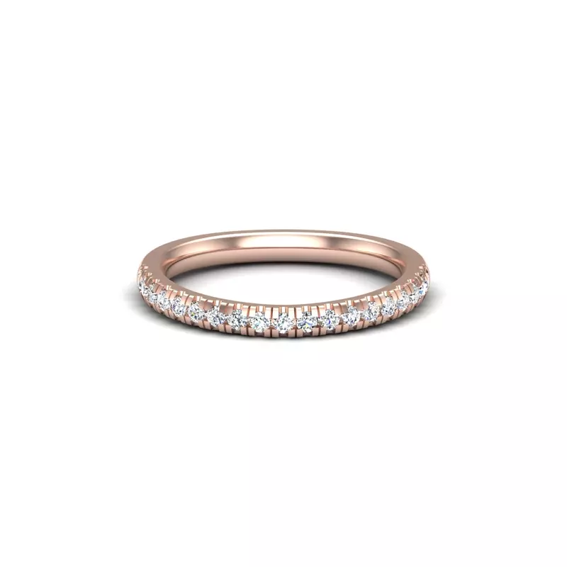 14K Rose Gold Blakely Pave Band