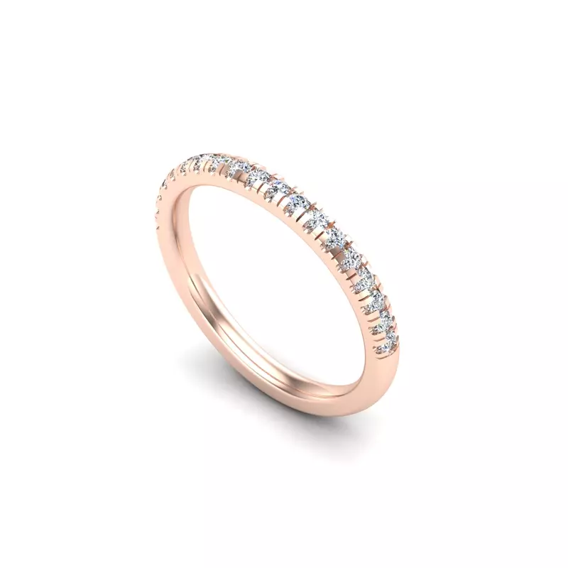 14K Rose Gold Blakely Pave Band