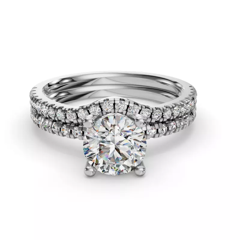 Platinum Kennedy Pave Band