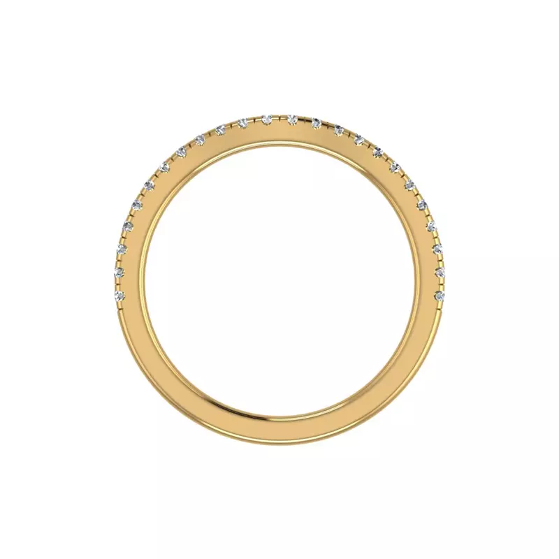 18K Yellow Gold Gabriella Pave Band