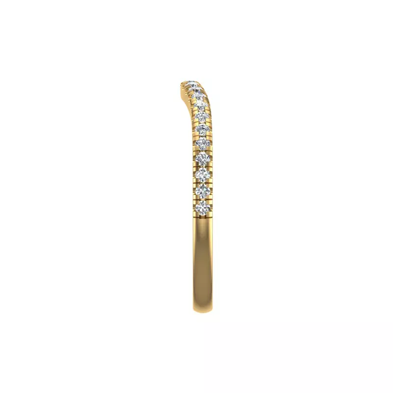 18K Yellow Gold Gabriella Pave Band