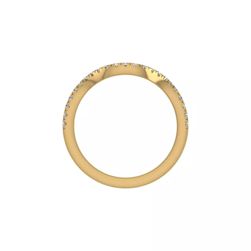 14K Yellow Gold Jennifer Pave Band